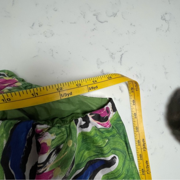 Aje Zorina Native Gumnut Green Floral Tie Midi Dress Womens Size 8 - Picture 13 of 15